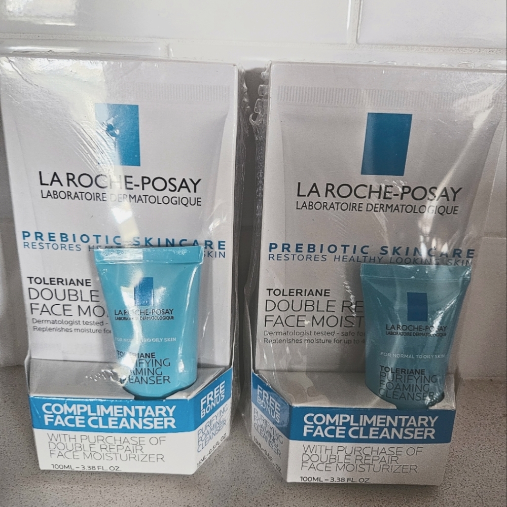 La-Roche Posay Face cleanser and moisturizer